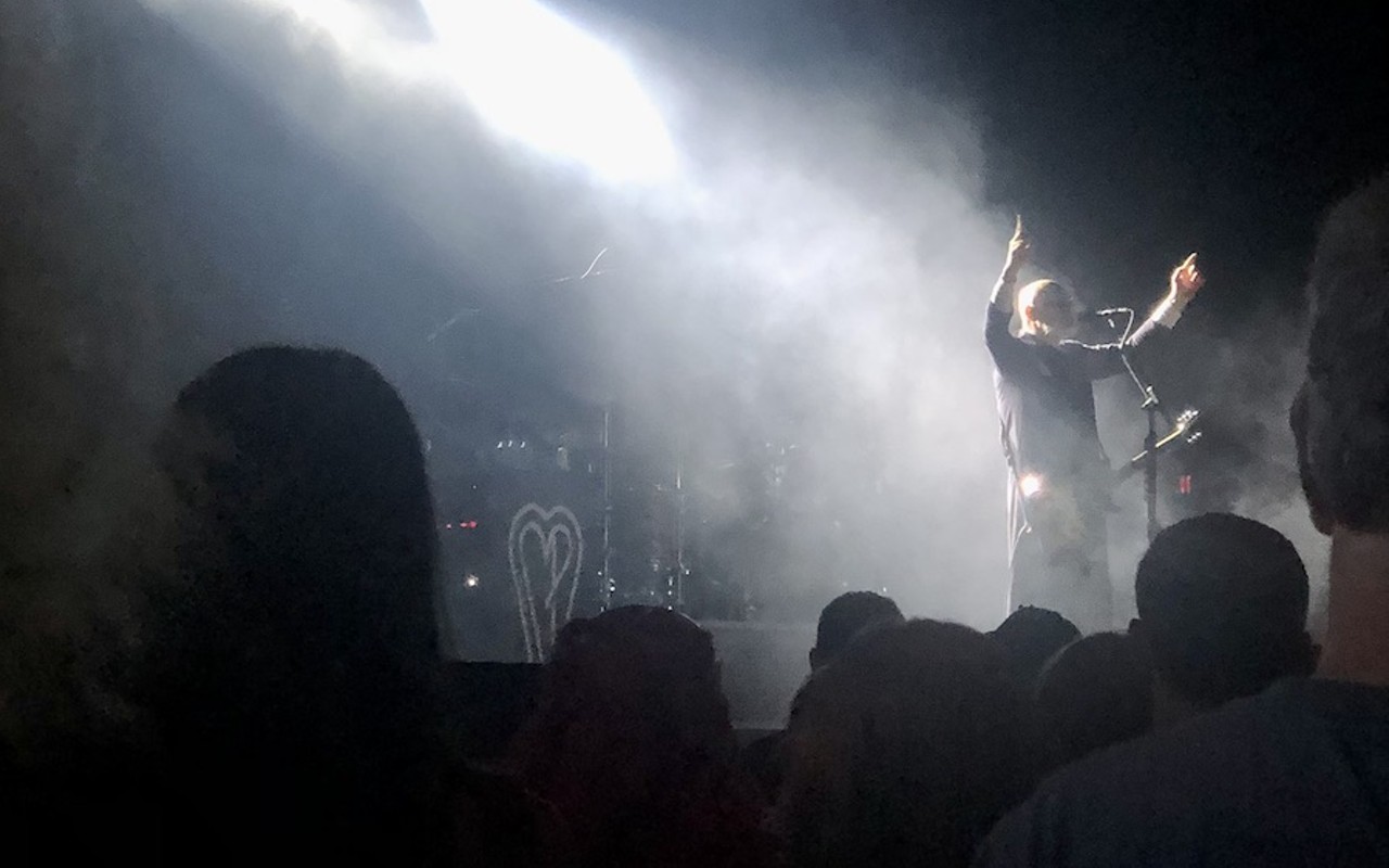 Smashing Pumpkins performing at Riverbend Music Center on Sept. 5.