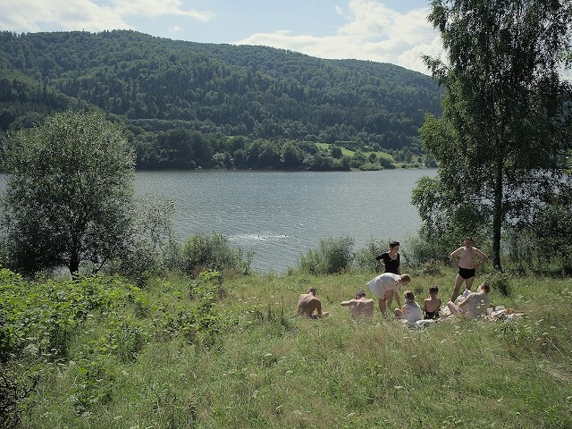 Sandra Hüller and Christian Friedel are ordinary Germans enjoying the fresh air.