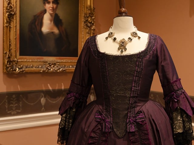Dress from the Jane Austen: Fashion & Sensibility exhibition at the Taft Museum of Art.