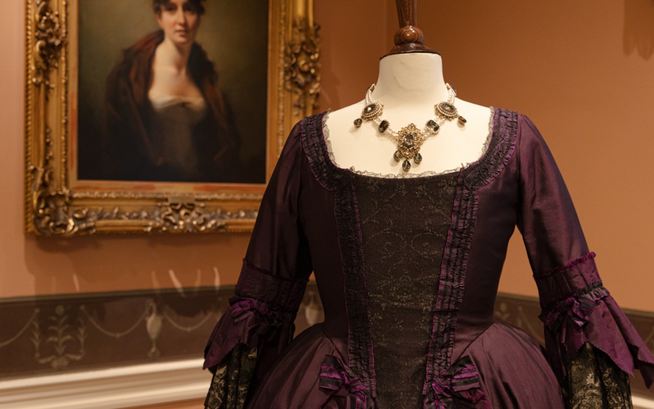 Dress from the Jane Austen: Fashion & Sensibility exhibition at the Taft Museum of Art.