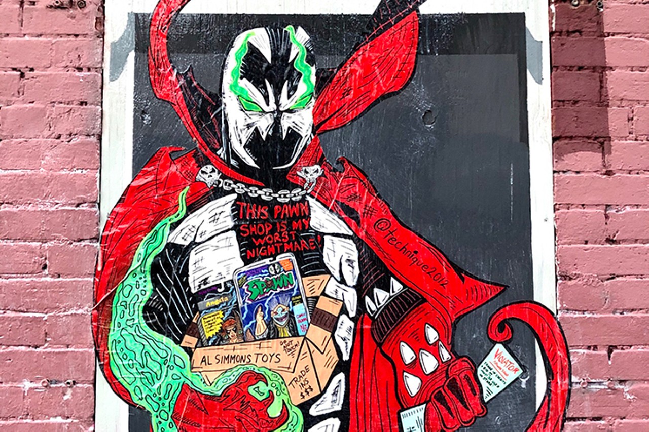 &#147;Spawn Stars&#148;
Location: Findlay Market
Description: "Spawn needs some quick cash so he decides to sell his prized McFarlane toy collection. He takes them to Violator pawn shop but the owner Clown won&#146;t give him anything but a store credit of $10. Spawn gets angry and vows to seek vengeance until he sees a mint copy of the hbo spawn vhs on the shelf that he can use his store credit on. He sees however it&#146;s going to cost him his full store credit of $10. This pawn shop his his worst nightmare!"