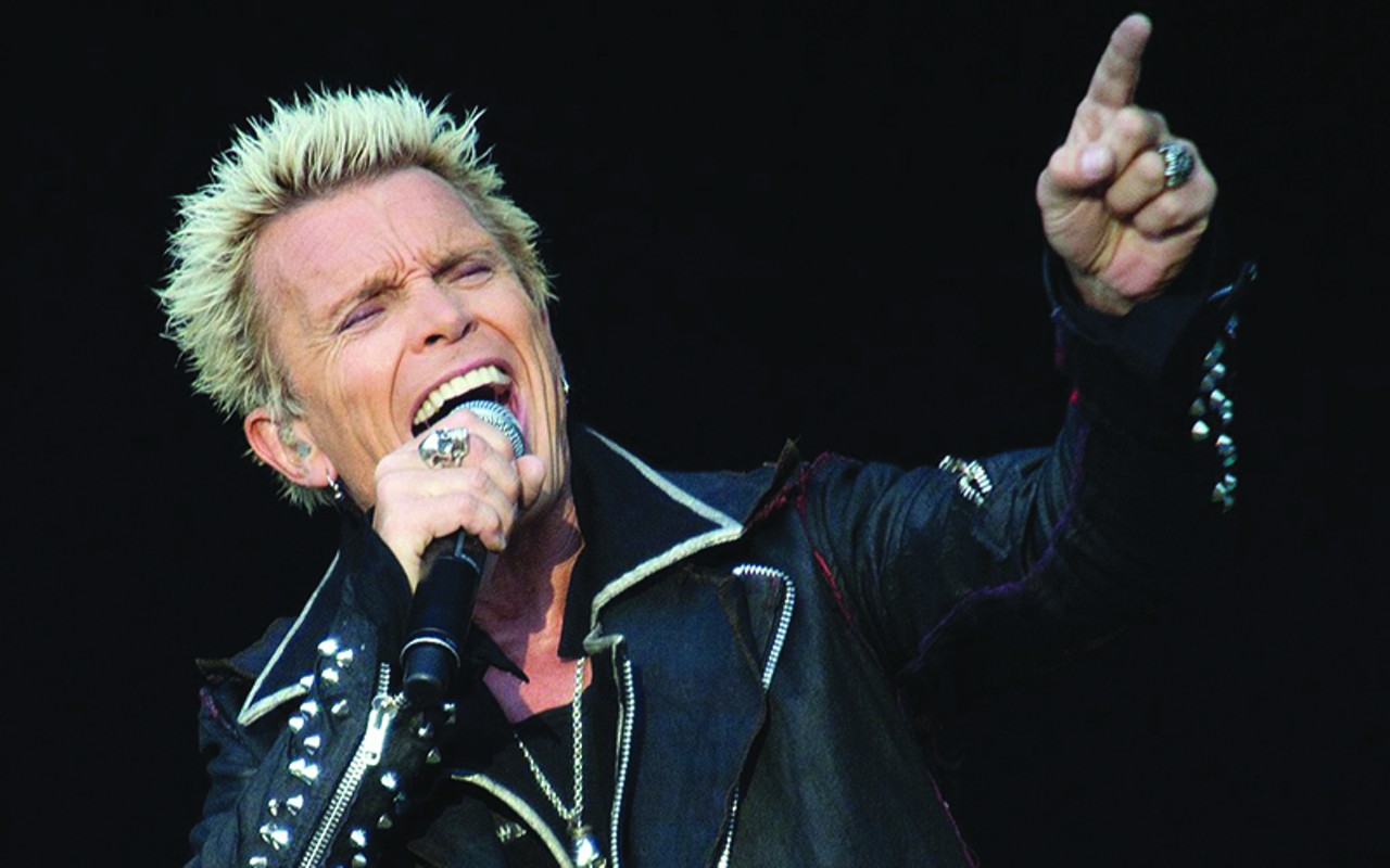 Billy Idol will be performing at Riverbend Music Center's PNC Pavilion on May 6.