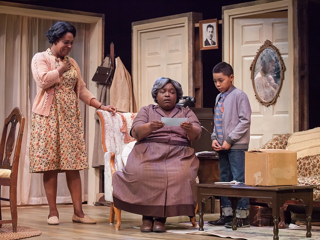 Torie Wiggins, Burgess Byrd and Shadow Avilí in "A Raisin in the Sun"