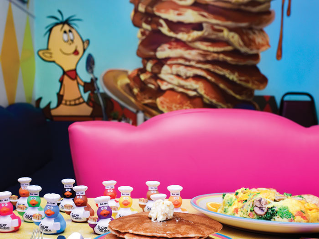 Sugar n’ Spice: Come for the wispy-thin pancakes and fluffy omelettes; stay for the rubber ducks.
