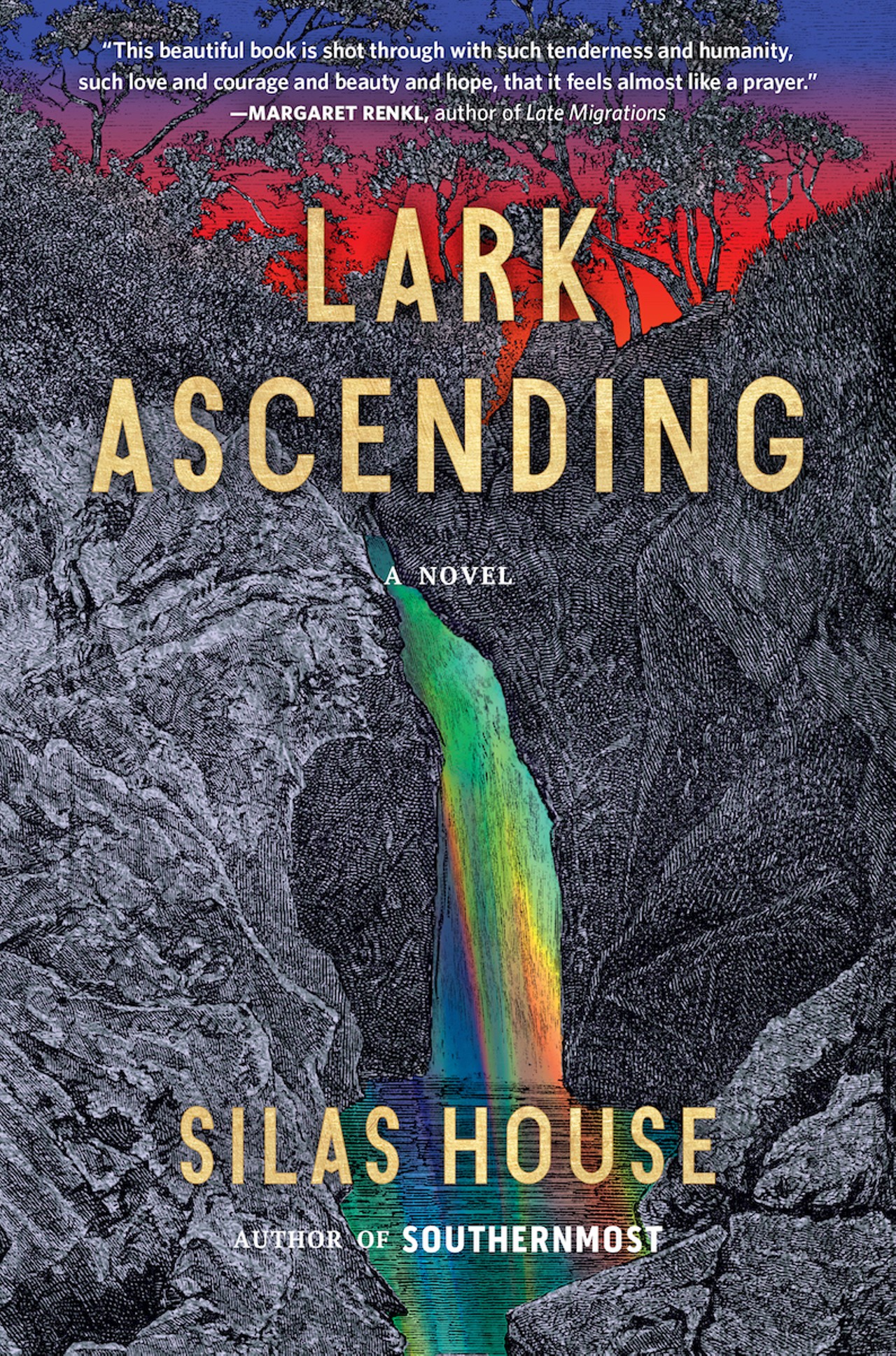 Lark Ascending by Silas House
Silas House is Kentucky’s current poet laureate, an honor that came on the heels of a big 2022: House was the recipient of the Duggins Prize, the largest award for an LGBTQ writer in the country, and named Appalachian of the Year. A dystopian tale of found family, Lark Ascending marks his seventh novel. Set in the near future, it sees America in flames (literally) and in the grip of religious nationalism. 
The book –– winner of the 2023 Southern Book and Nautilus Book prizes –– follows Lark and his family as they attempt to escape America for Ireland, which may not be the safe haven he thought it’d be.