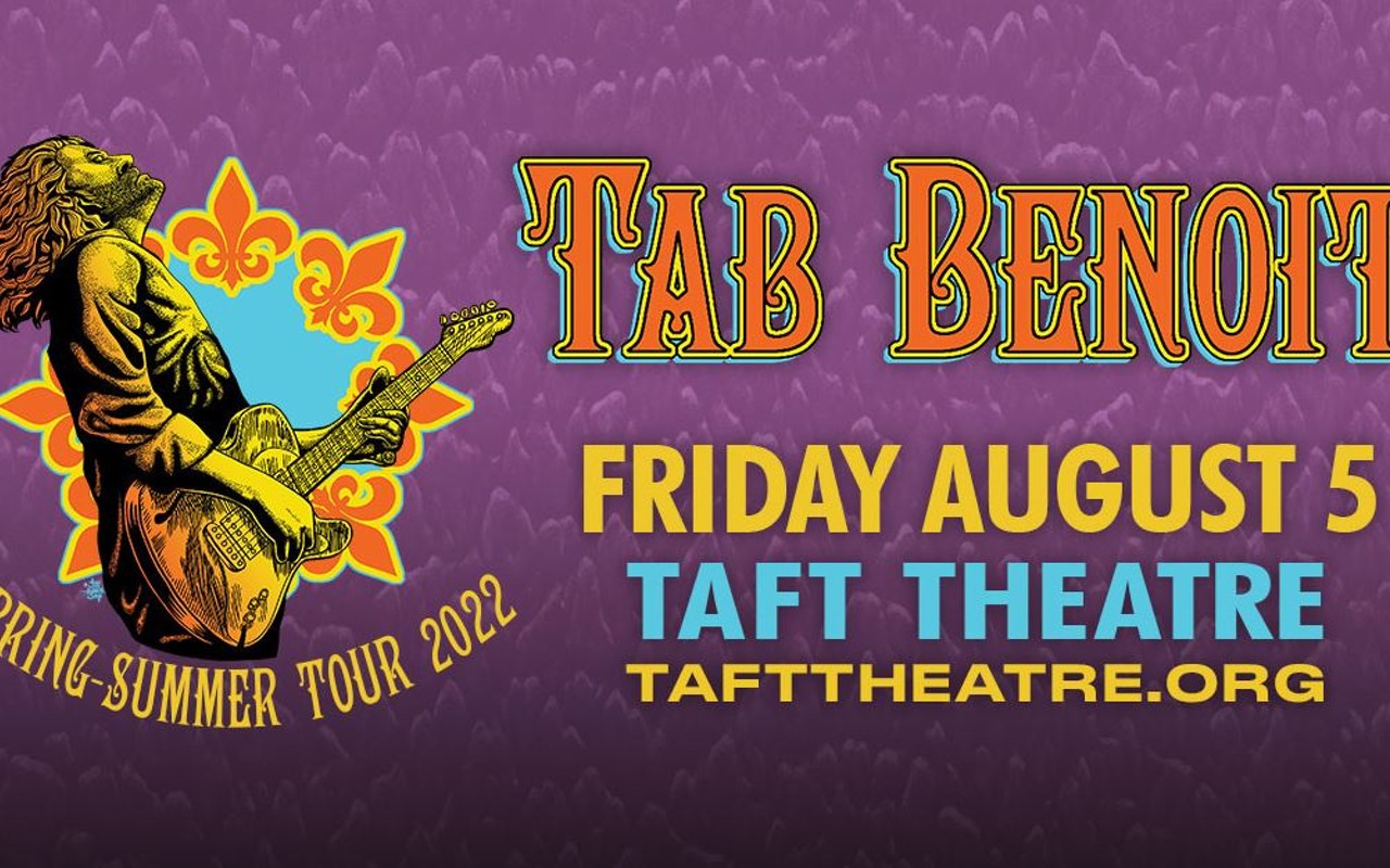 Taft Theater Welcomes Renowned Blues Guitarist, Tab Benoit