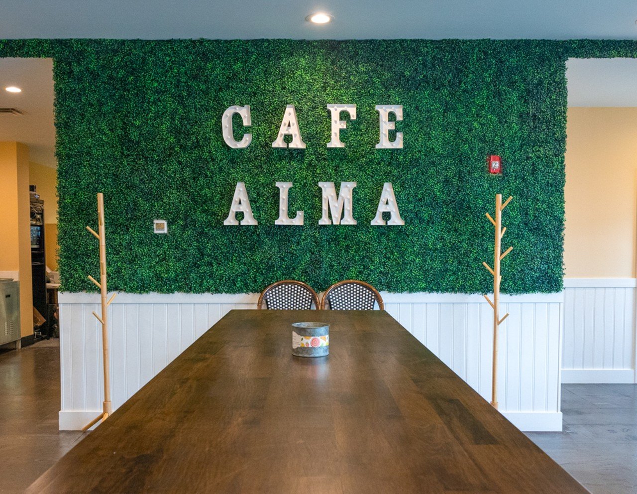 Café Alma
6111 Montgomery Road, Pleasant Ridge
Health-focused Mediterranean restaurant Café Alma recently opened its doors in the former space occupied by Molly Malone's Irish Pub in Pleasant Ridge. The cafe creates delicious but healthy dishes by using high-quality ingredients packed with good flavors. Breakfast offers everything from a build-your-own omelet to four different options of the Middle Eastern breakfast favorite shakshuka. Heading into lunch, they have salad and sandwiches all packed with fresh ingredients. Café Alma also offers a full bar that features items like the Eddie Colada and the Molly Malone, an homage to the building's previous occupants made with coffee, Irish whiskey, cane sugar and topped with whipped cream. If you're looking for something non-alcoholic, grab one of the cafe's many imaginative coffees like their creamy Nutella latte.