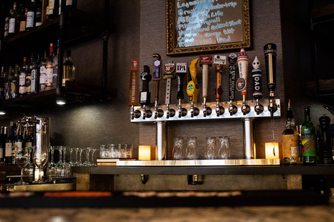 The bar offers a nice selection of beers.
Photo: Paige Deglow