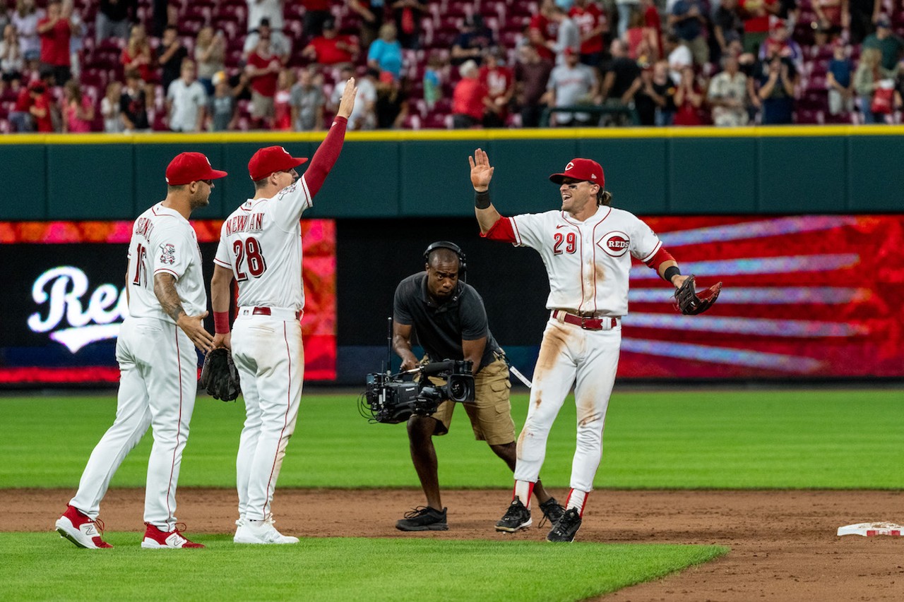 Cincinnati Reds on X: Got some absolute dawgs on the field. #BarkInThePark   / X