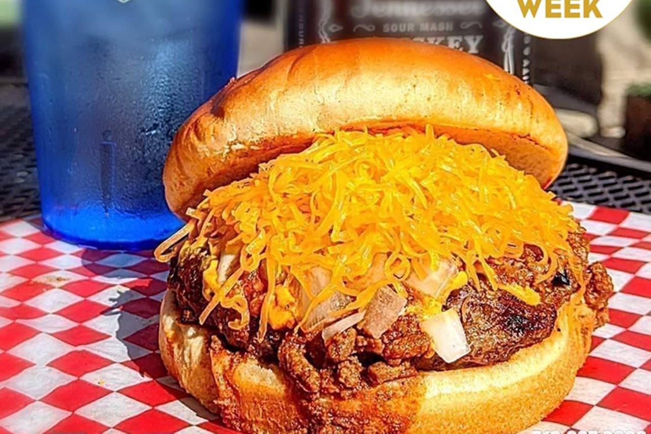 Champions Grille
3670 Werk Road, Westwood
THE EMPRESS CHILI BURGER: Served on a thick Kaiser bun, this ?-lb. burger is topped with Champion&#146;s Empress Chili, mixed in with diced onions, yellow mustard and a mountain of shredded cheese.