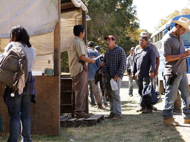 Benito Martinez (red hat) contributes to the top-notch acting in 'American Crime.'
