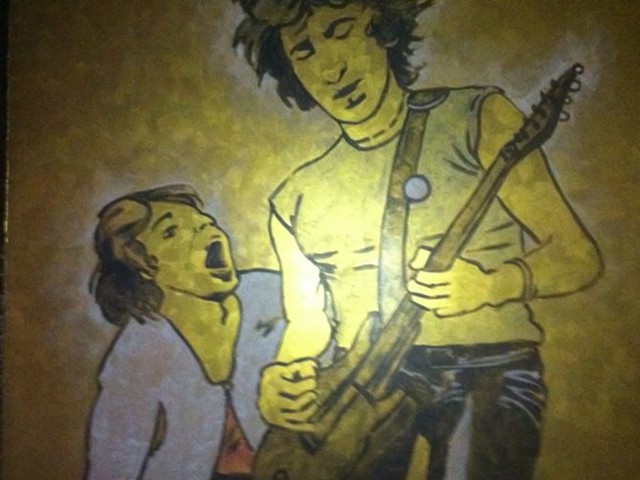 Thompson House mural of … Jagger ready to fellate Richards?