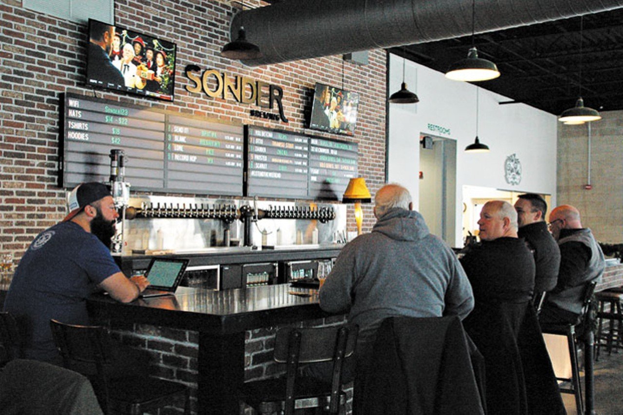 Sonder Brewing
8584 Duke Blvd., Mason
Sonder Brewing built its brewery and taproom on what was a vacant lot consisting of a 40-foot mound of dirt and a fire hydrant a few miles away from Kings Island. This new brewery not only boasts an impressive taproom and brew facility, but the quality of their beer is next-level considering the very young age of the company. That in and of itself makes it a destination well worth visiting. But in addition to beer, the East Side&#146;s Creole eatery BrewRiver Creole Kitchen has brought their flavorful expertise to the Mason brewery, featuring bites like chicken and sausage gumbo, curried short rib poutine, Cajun loaded tater tots and even beer-infused soft serve ice cream. 
Photo: Sean M. Peters