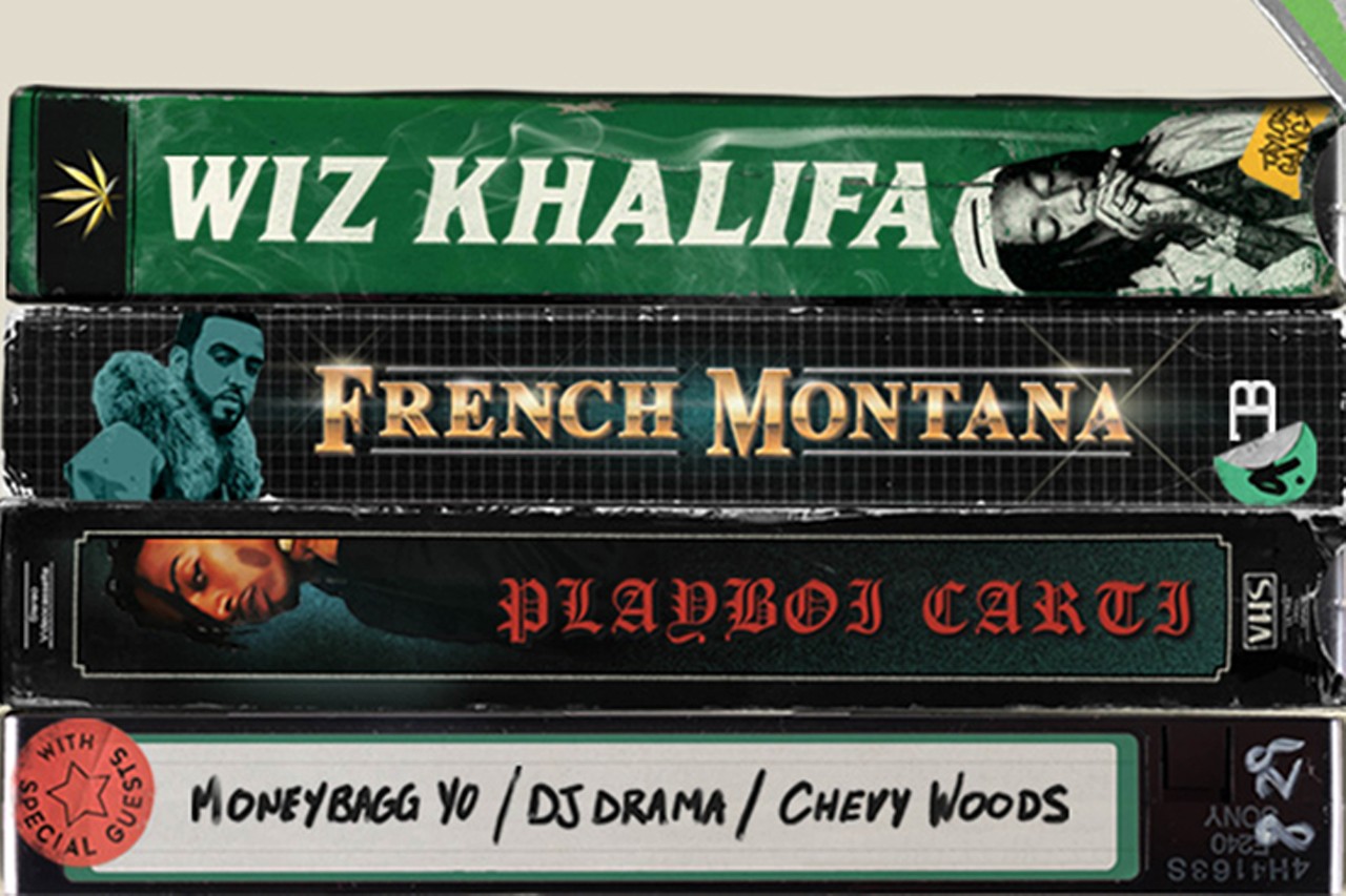 Wiz Khalifa with French Montana, Playboi Carti, Moneybagg Yo, Chevy Woods, and DJ Drama
Thursday, July 25, 2019 @ 6 p.m. | Riverbend Music Center