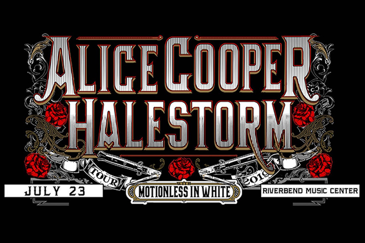 Alice Cooper and Halestorm with special guest Motionless In White
Tuesday, July 23, 2019 @ 7 p.m. | Riverbend Music Center