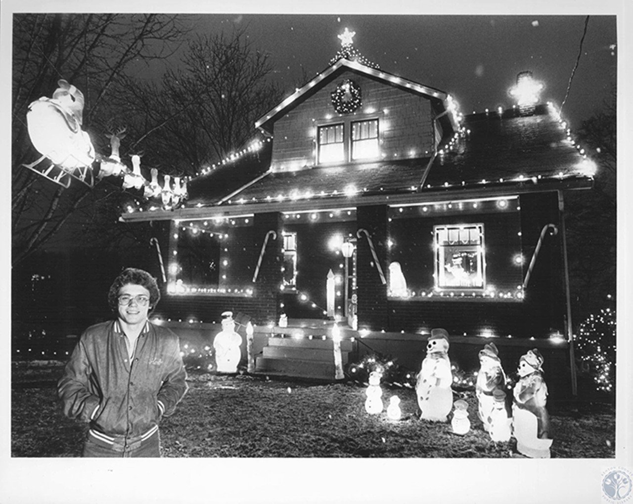 Richwood, 1980
"Christmas decorations, Doug Robinson in front of parent's home, Shirley & G.L. Robinson"