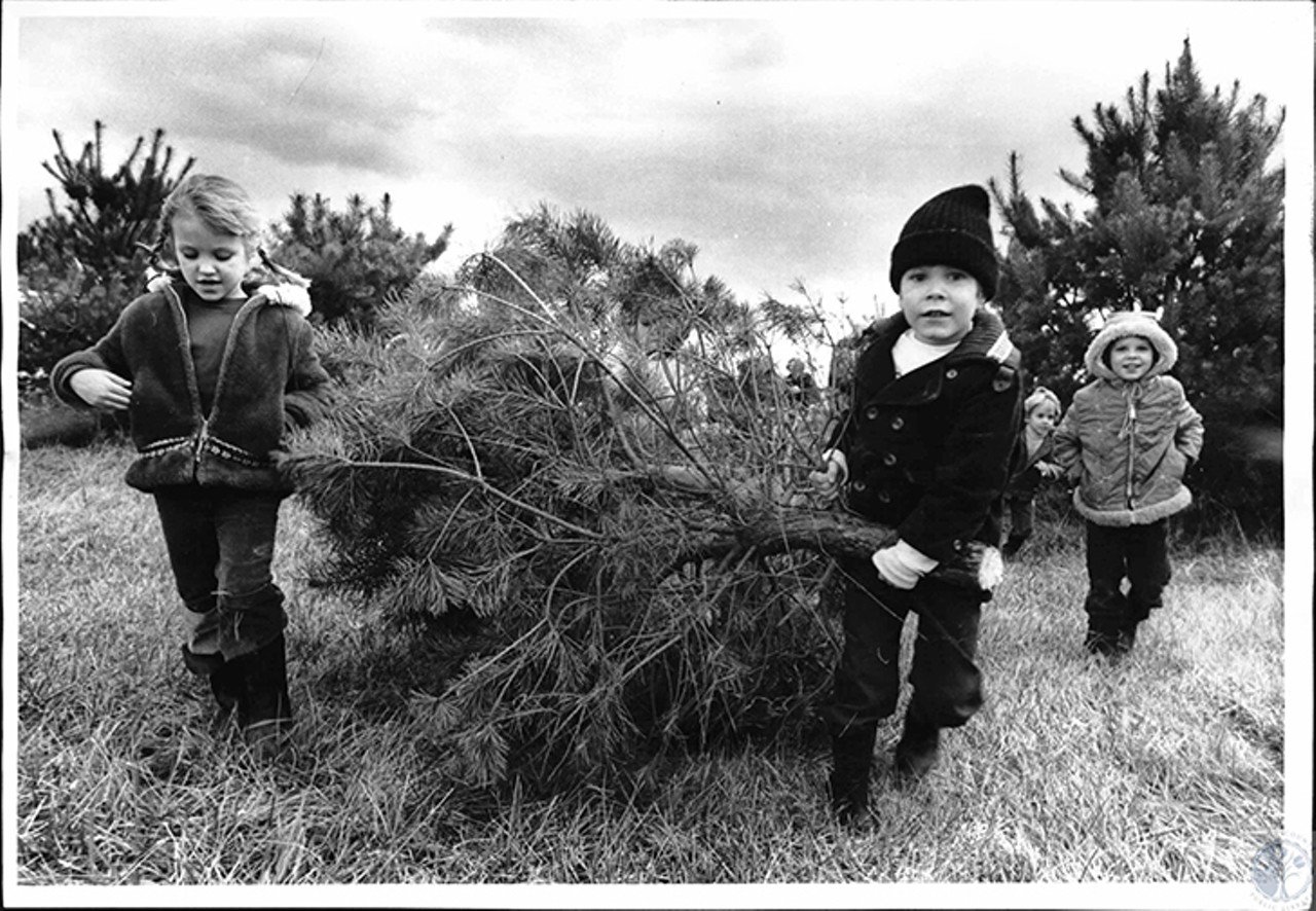 Fort Mitchell, 1973
"Chris Piper (5) and friends with Christmas Tree"