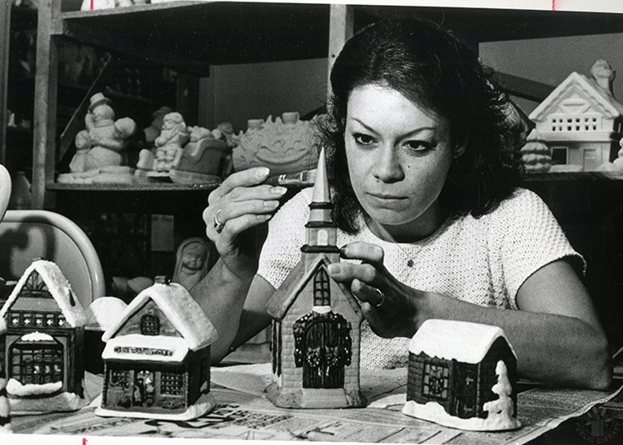 Florence, 1981
"Joyce Brown, Independence, making a Christmas Village at Ceramics Plus."