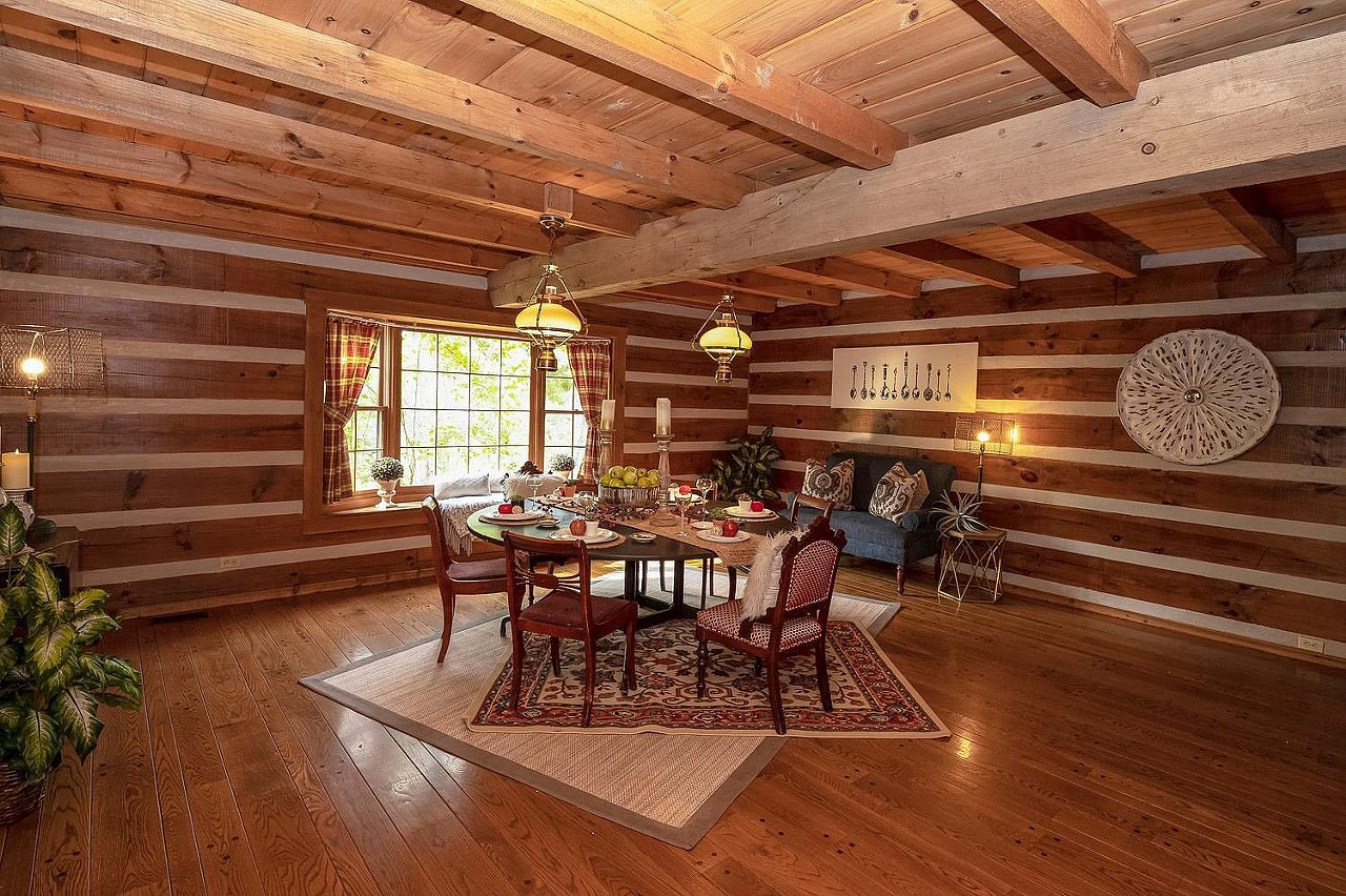 This Charming AF Log Cabin Located Near Downtown Cincinnati Just Hit the Market