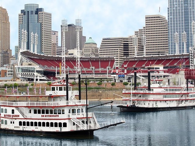 Twelve riverboats will be brought to the Cincinnati area for America's River Roots.