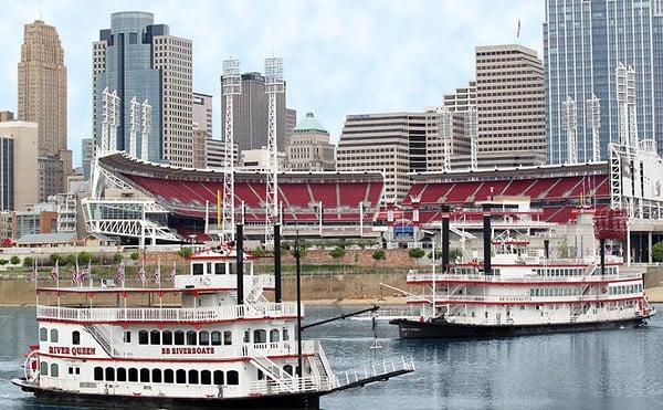 Twelve riverboats will be brought to the Cincinnati area for America's River Roots.