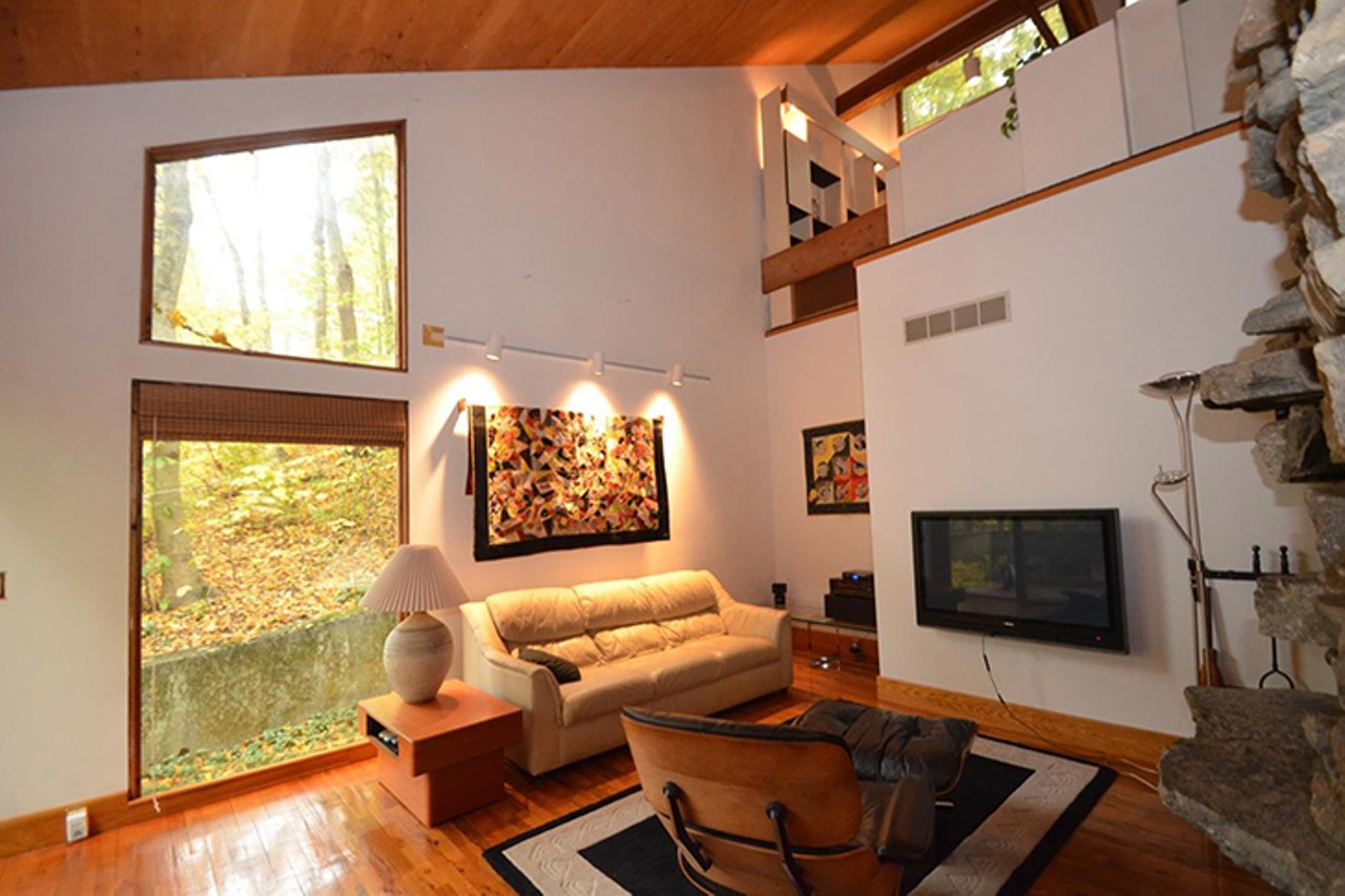 This Modern Colerain Township Treehouse is a Secluded Nature-Filled Escape
