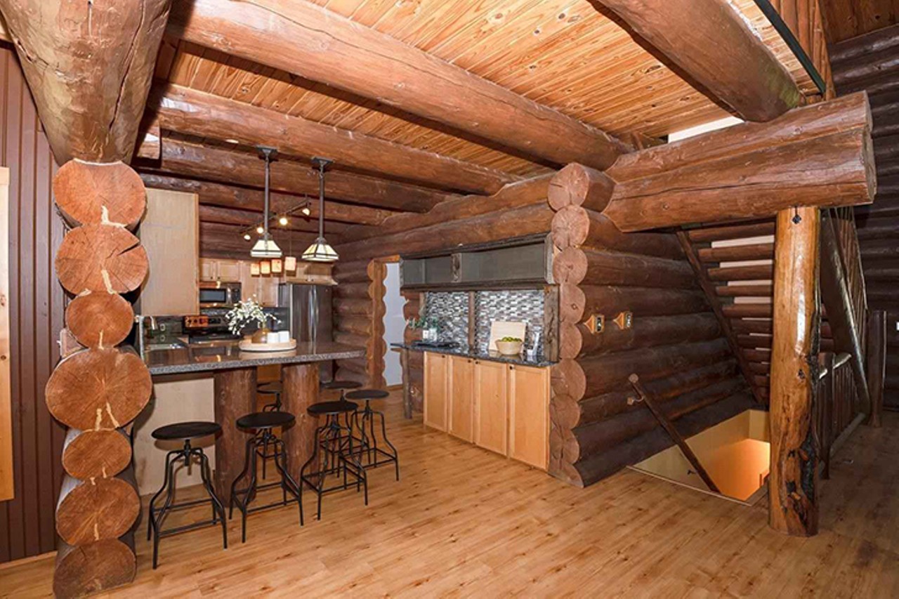 This West Side Log Cabin Boasts Scenic Views of the Ohio River