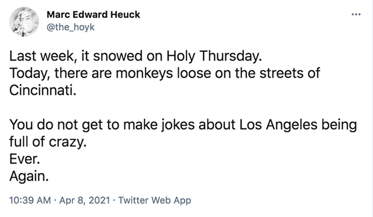 Twitter is Going Bananas Over Cincinnati's Alleged Cemetery Monkey Sightings