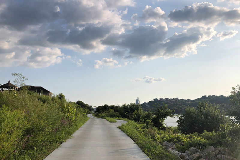 Dayton's portion of the Riverfront Commons pathway - Photo: Hailey Bollinger