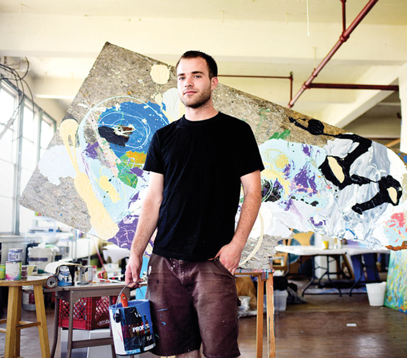 Local artist Max Unterhaslberger teaches the art of graffiti at Over-the-Rhine’s Elementz.