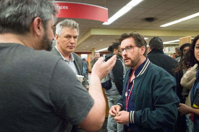 Alec Baldwin (right) and Emilio Estevez during filming of "The Public" - PHOTO: PROVIDED