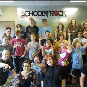 Some of the students from School of Rock Mason. - Photo: Mason.Schoolofrock.com