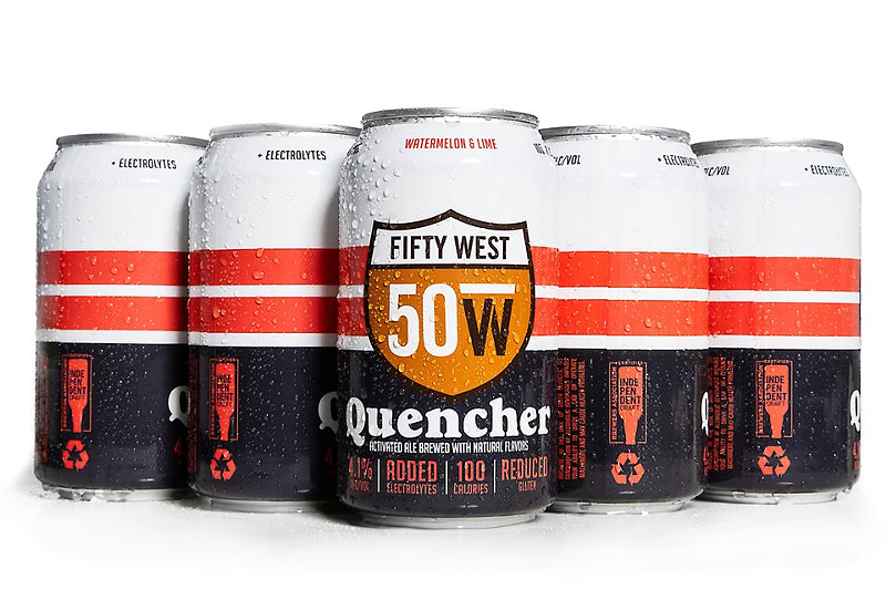 Fifty West Brewing Company's new Quencher ale - Photo via Facebook.com/FiftyWestBrewingCompany