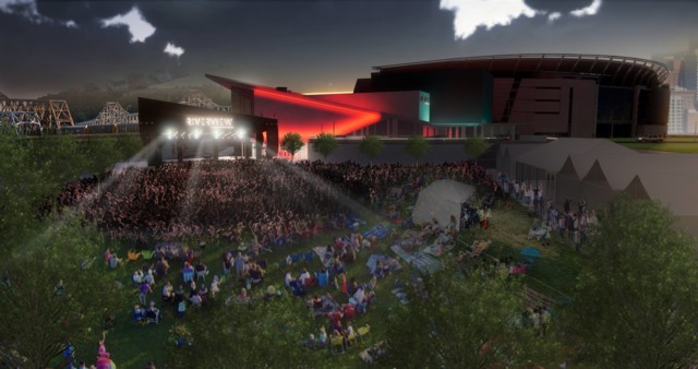 A rendering of the proposed MEMI music venue at The Banks - PROVIDED