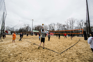 Co-ed volleyball leagues run all summer at Fifty West Production Works - Photo: Hailey Bollinger