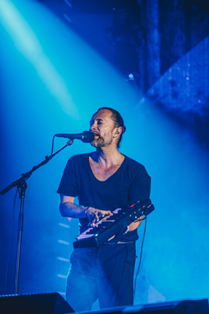 Thom Yorke of Radiohead at Cincinnati's U.S. Bank Arena Sept. 25 - Photo: Catie Viox