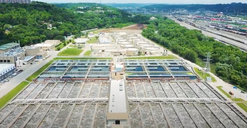 A Cincinnati water treatment facility - Photo: YouTube screengrab