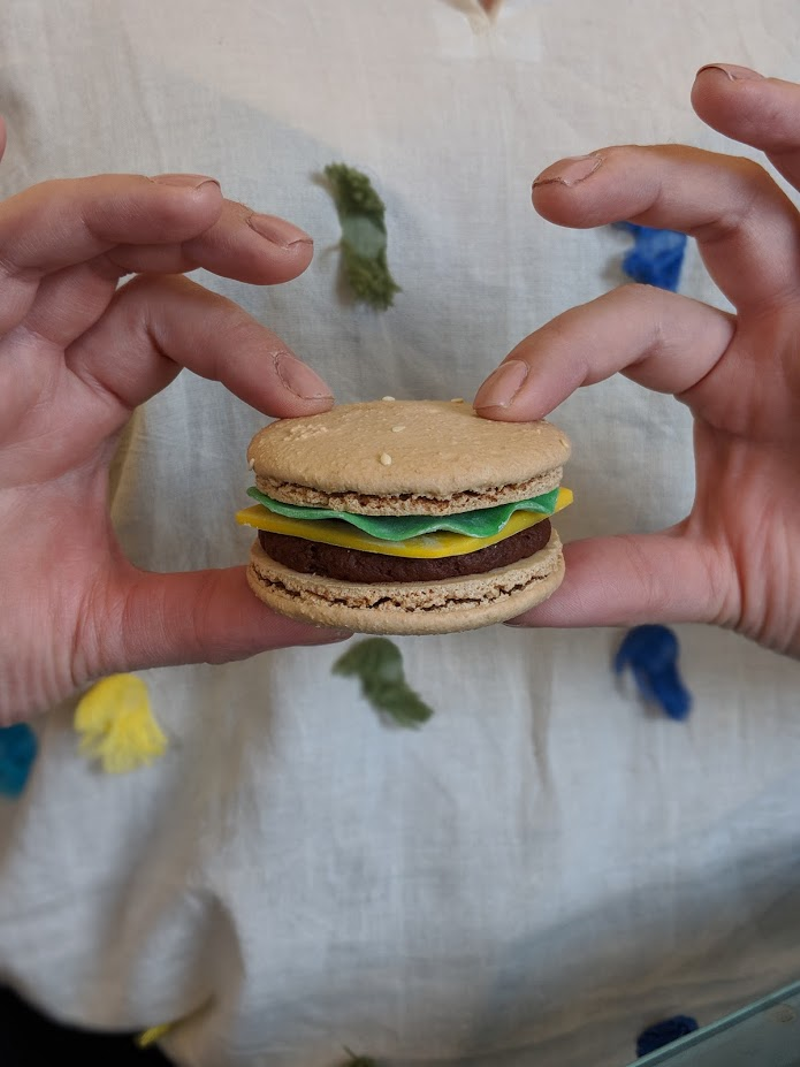 Actual size of the burger - PHOTO: SAMI STEWART