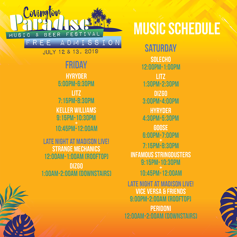 Free Paradise Music and Beer Festival Brings Infamous Stringdusters, Keller Williams and More to Covington This Weekend