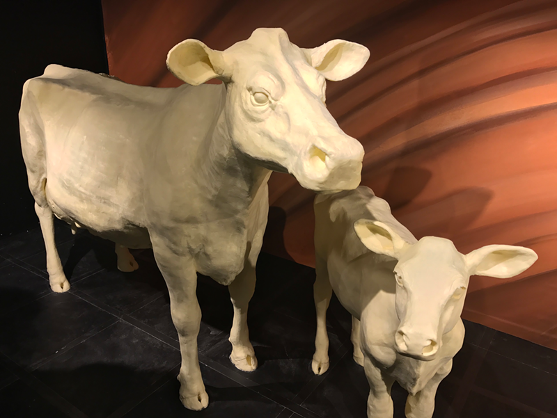 The butter cow is an Ohio State Fair tradition that dates back to the early 1900s. Today, more than half a million fairgoers enjoy the display in the Dairy Products Building each year. - Photo: Provided