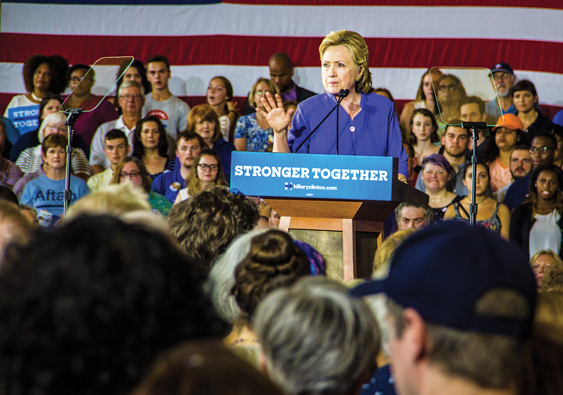 Hillary Clinton on June 27 told a crowd of supporters in Cincinnati that as president she would raise taxes on corporations and the wealthy but not on the middle class. - Photo: Nick Swartsell