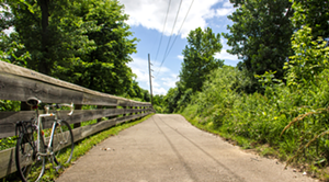 A portion of the Mill Creek Greenway Trail North of WInton Hills - PHOTO: NICK SWARTSELL