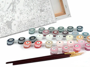 Paint-by-numbers kit