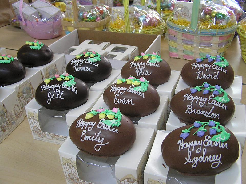 Schneider's hand-decorated cream eggs