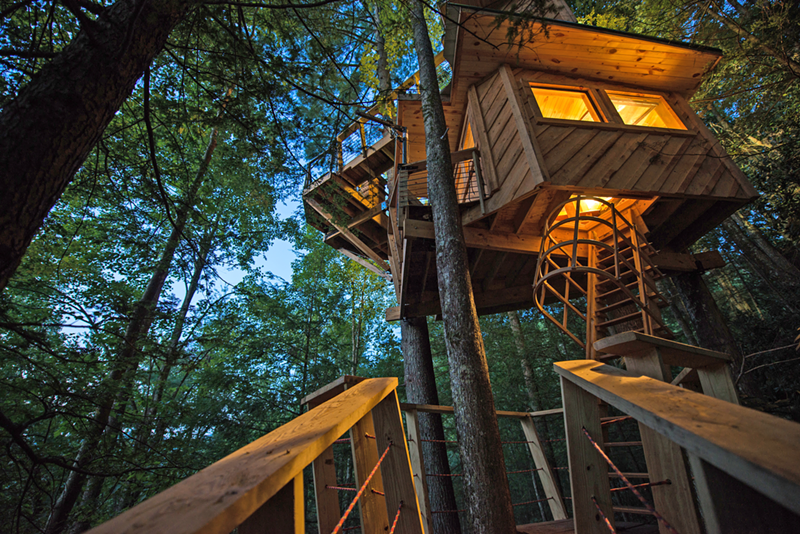 Get a new perspective at The Observatory Tree House. - PHOTO: PETER MCDERMOTT