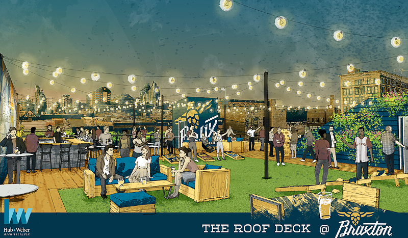A rendering of the rooftop deck - PHOTO: PROVIDED BY BRAXTON
