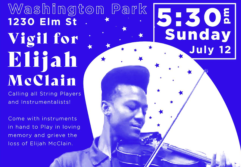 Cincinnati Violin Vigil for Elijah McClain to Take Place in Washington Park