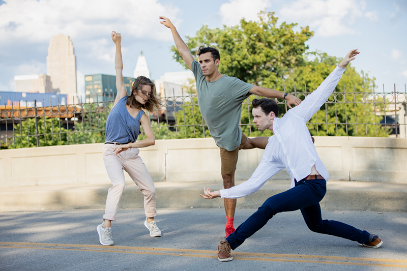 Cincinnati Ballet’s Melissa Gelfin, Taylor Carrasco and David Morse all have choreographed works for the Kaplan New Works Series - Photo: Hailey Bollinger