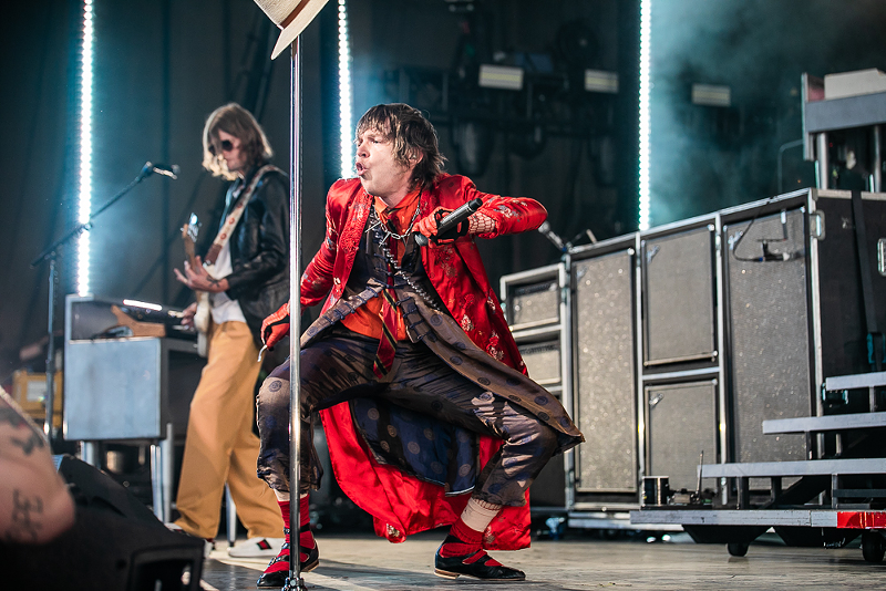 Matt Shultz of Cage the Elephant at Riverbend last year - Photo: Brittany Thornton