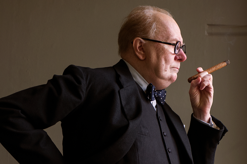 Oldman shines through the layers of prosthetics in 'Darkest Hour.' - PHOTO: Jack English/Focus Features